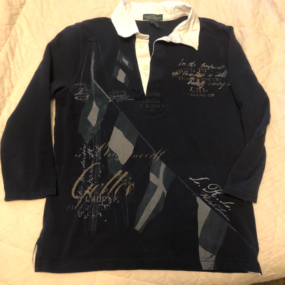 Lauren Jeans Navy Polo shirt